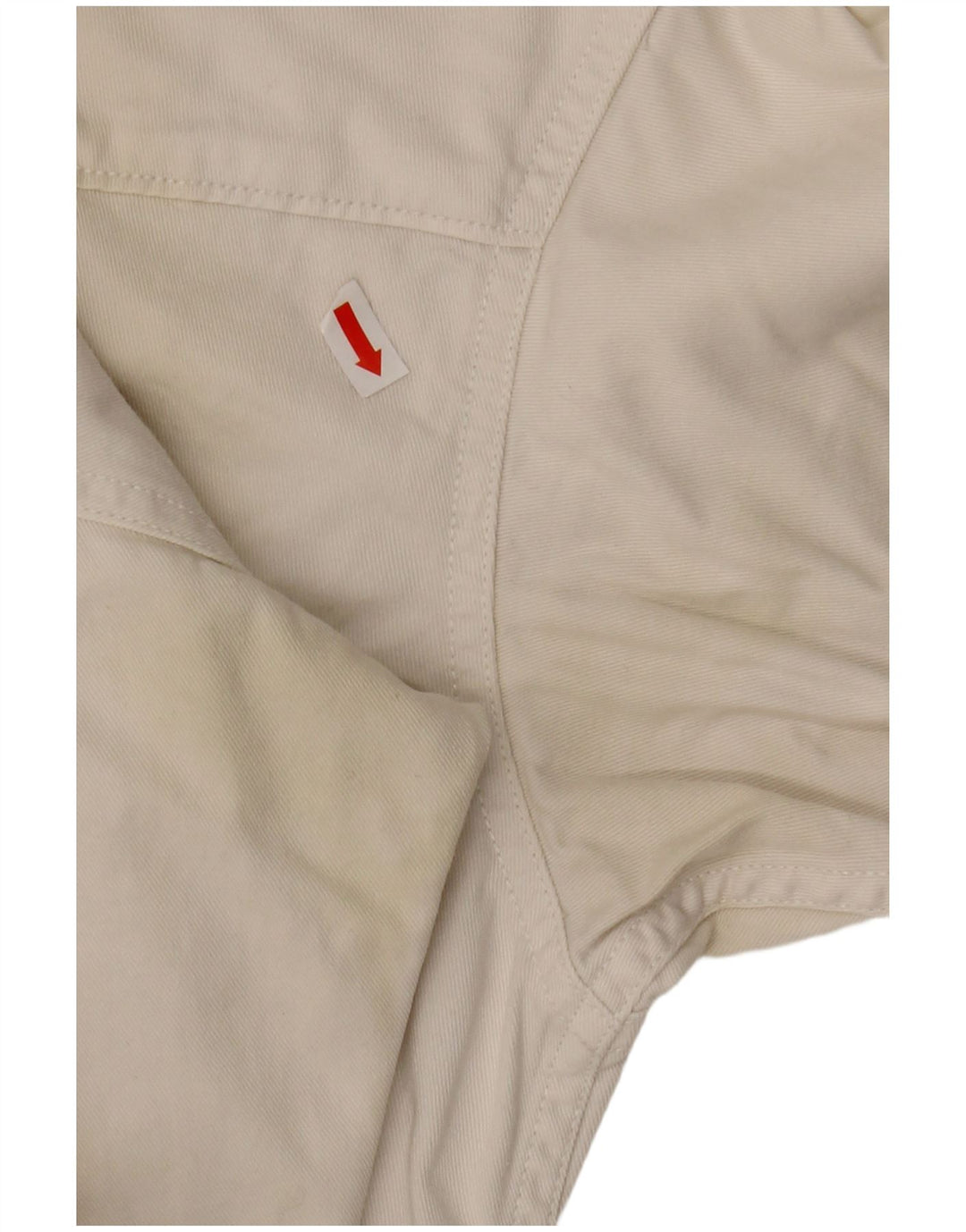 Lee Dame Denim Shirt UK 14 Medium White Bomuld