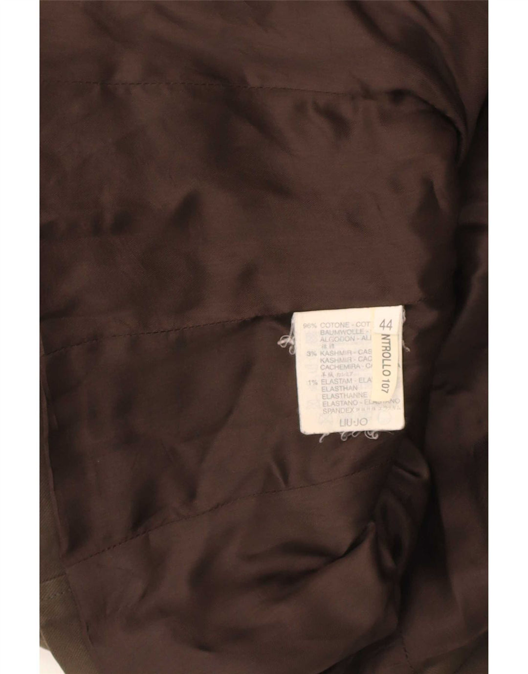 Liu Jo Dame 3-knaps blazerjakke IT 44 Medium Brun Bomuld