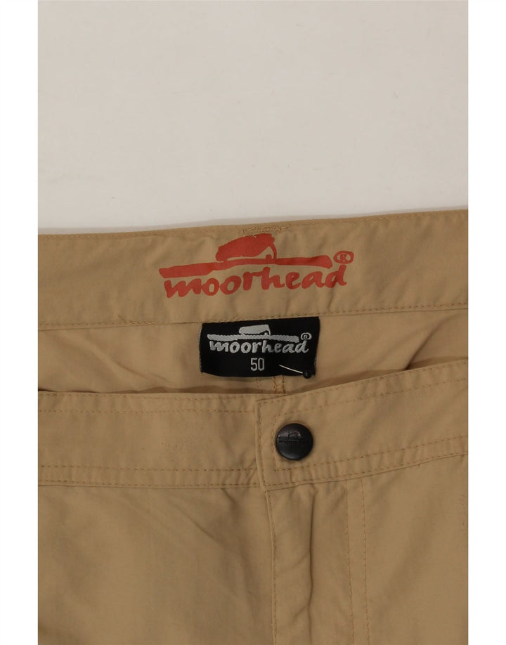 VINTAGE Mens Straight Cargo Trousers IT 50 Large W36 L31 Beige Polyamide Vintage Vintage and Second-Hand Vintage from Messina Hembry 