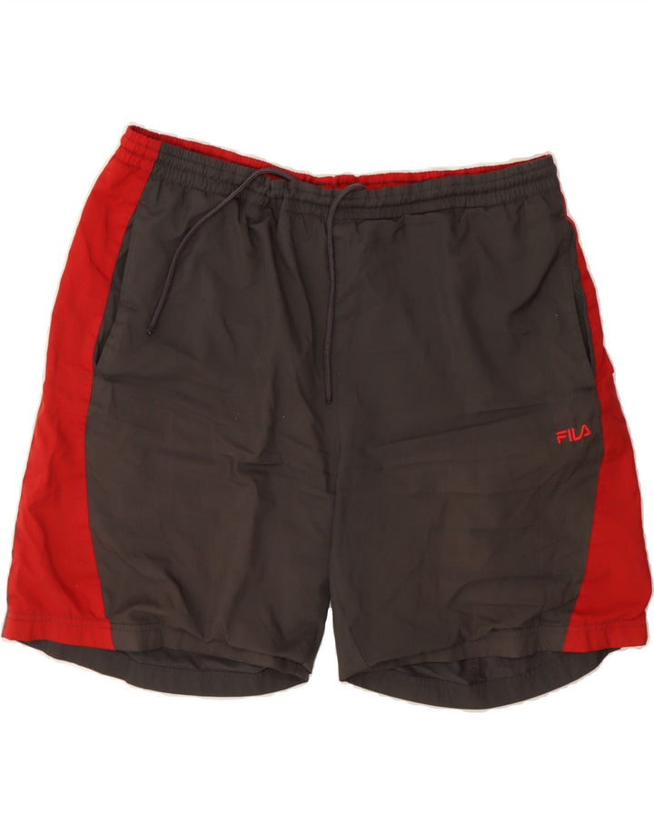 FILA Mens Swimming Shorts XL Grey Colourblock Vintage Fila and Second-Hand Fila from Messina Hembry 