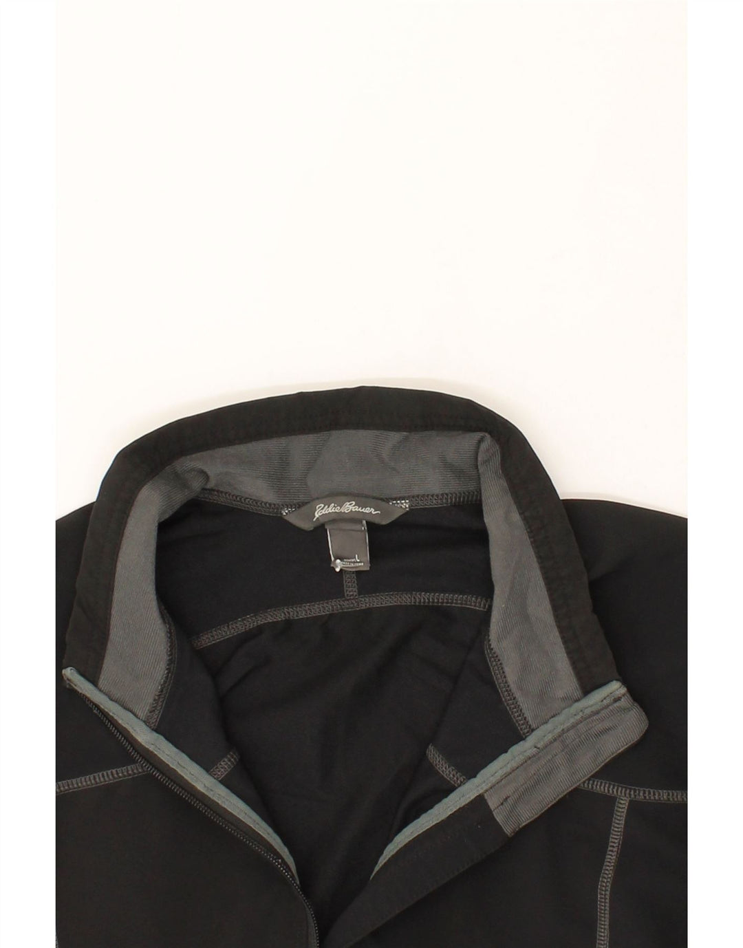 EDDIE BAUER Womens Tracksuit Top Jacket UK 16 Large Black Polyester Vintage Eddie Bauer and Second-Hand Eddie Bauer from Messina Hembry 