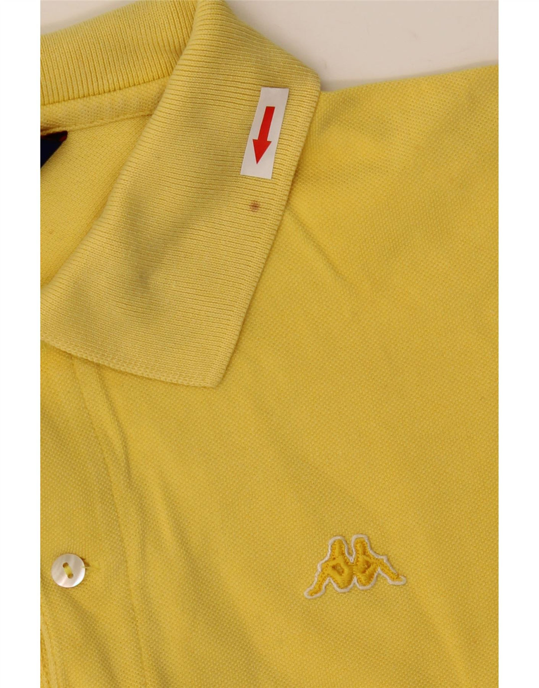 Kappa herre poloshirt stor gul bomuld