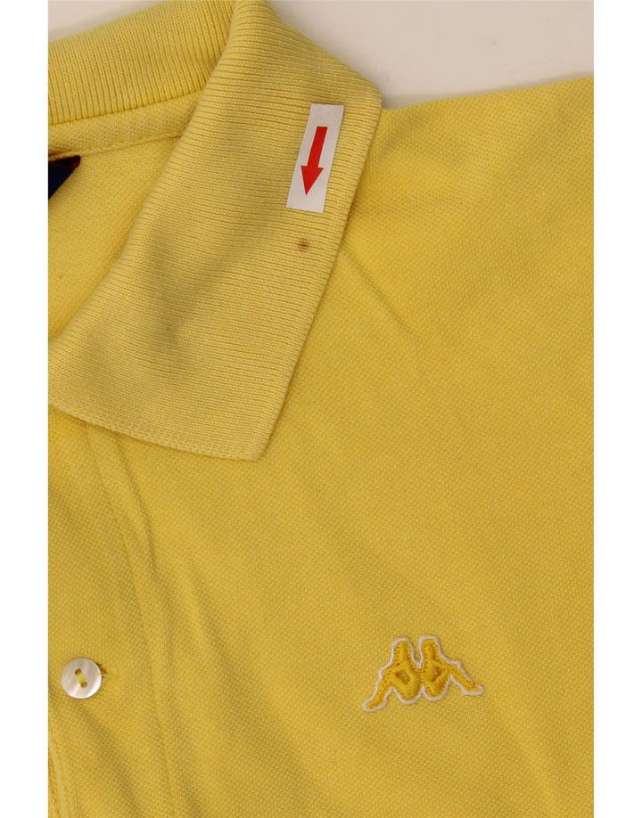 Kappa herre poloshirt stor gul bomuld