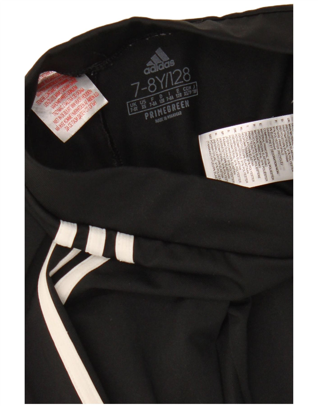 Adidas Girls Aeroready Leggings 7-8 år Sort polyester