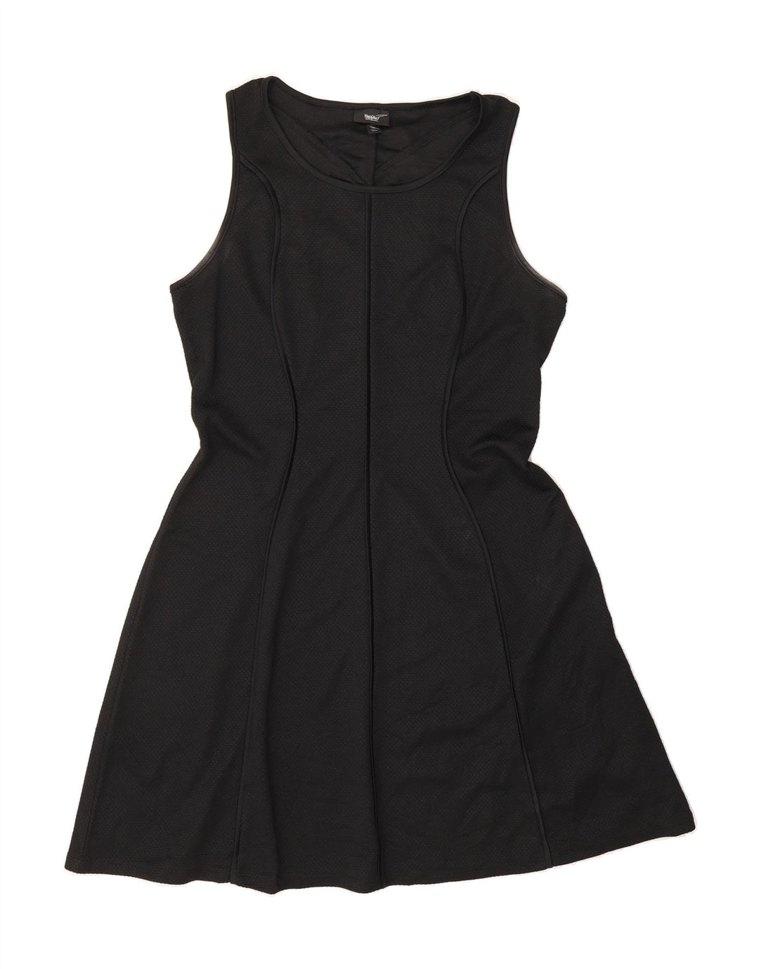 MOSSIMO Womens Sleeveless A-Line Dress UK 16 Large Black Polyester Vintage Mossimo and Second-Hand Mossimo from Messina Hembry 