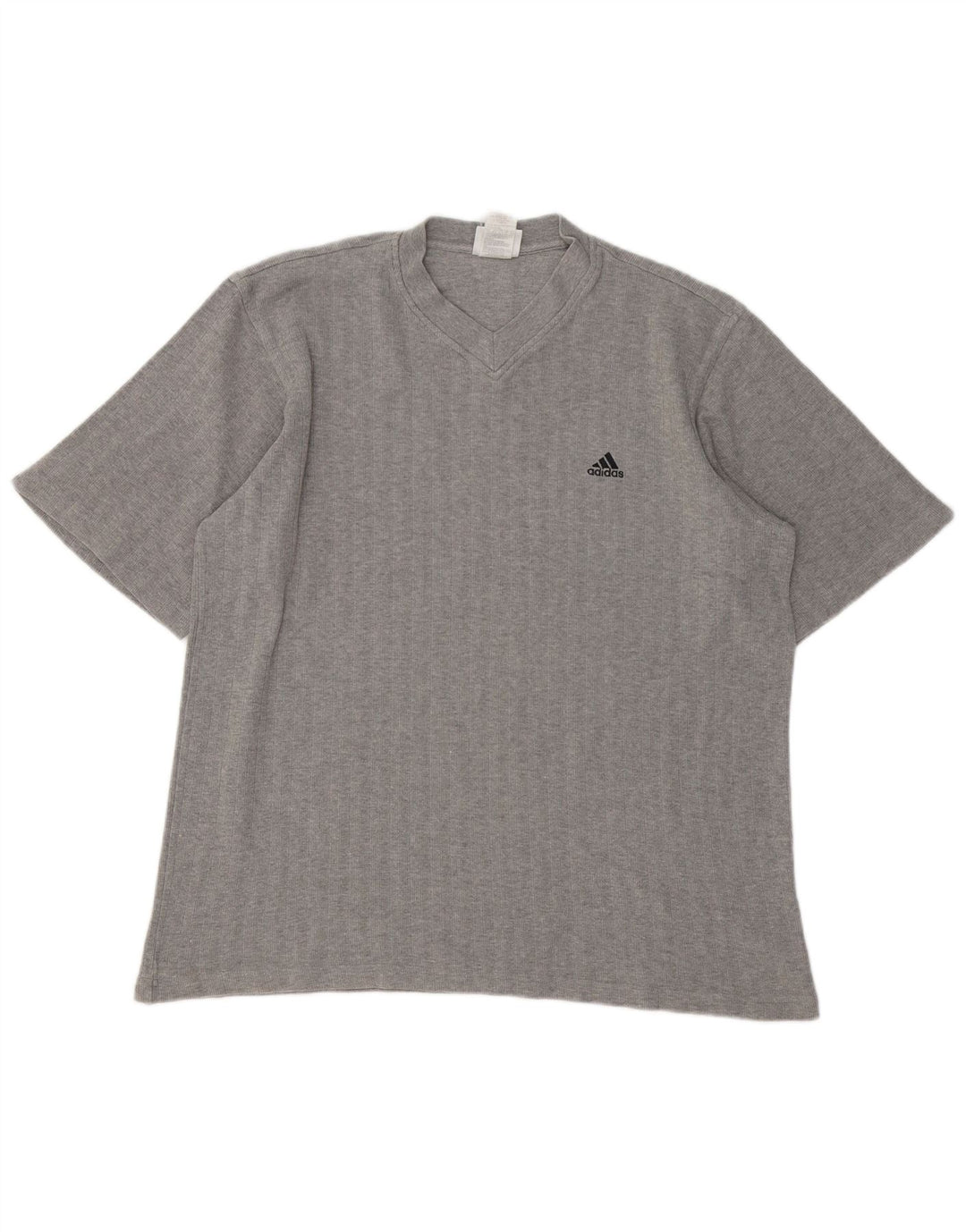 ADIDAS Herre T-Shirt Top Stor Grå Bomuld