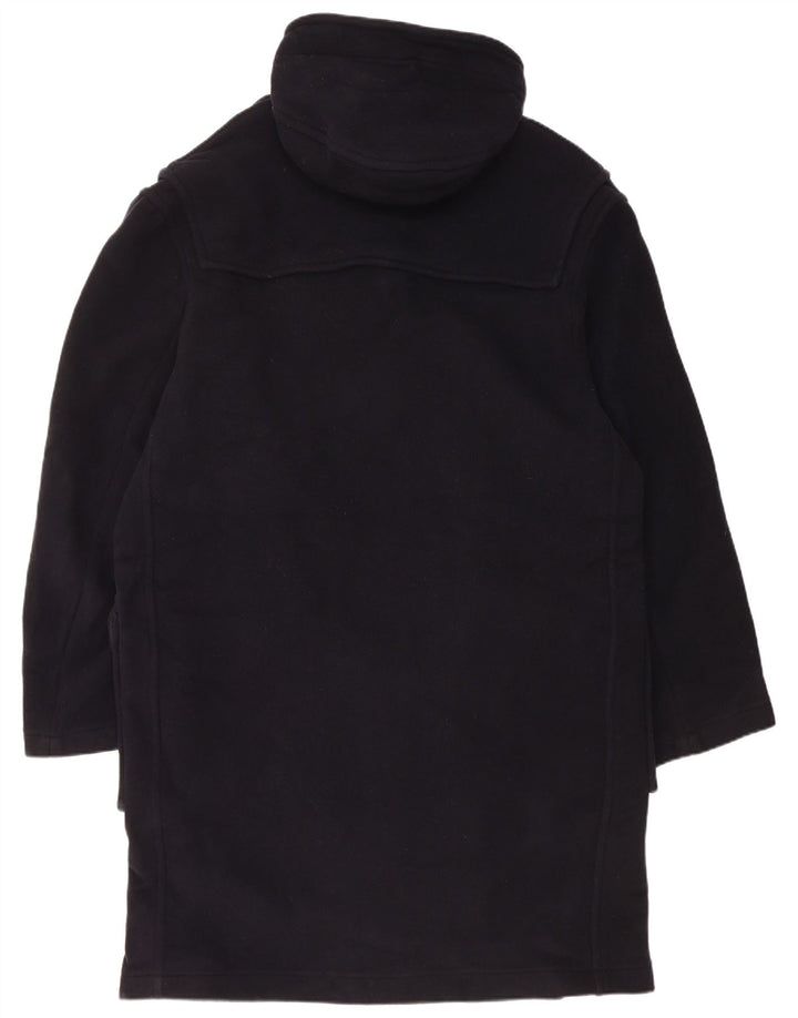 GLOVERALL Herre Hooded Duffel Coat UK 46 3XL Navy Blue Wool