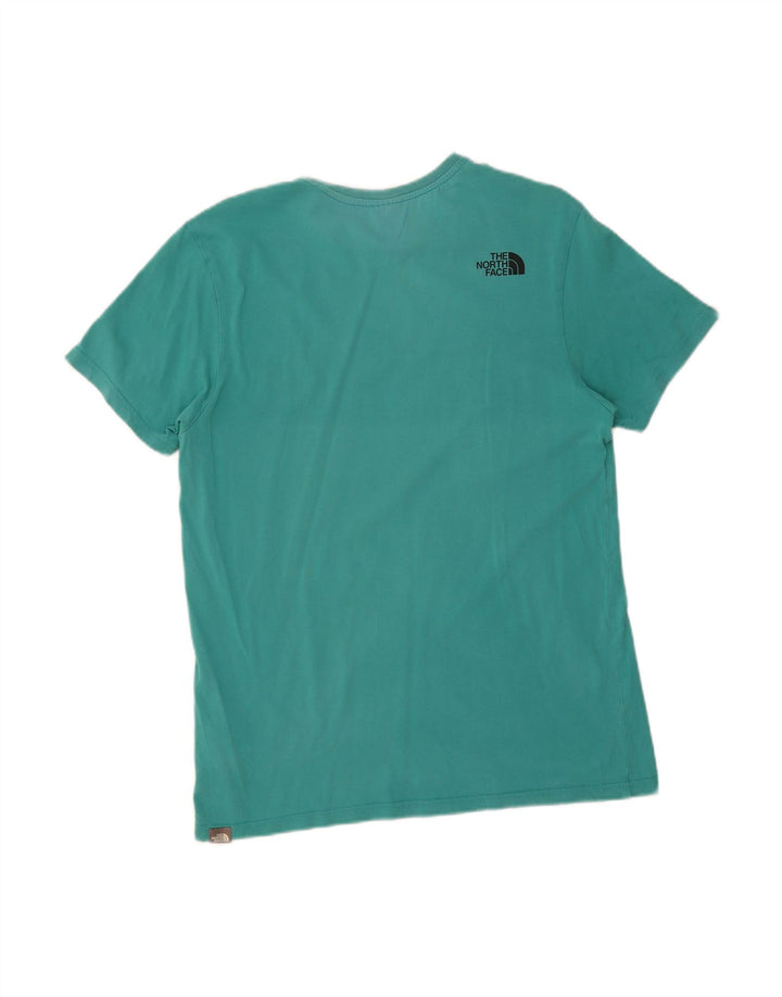 THE NORTH FACE Mens T-Shirt Top Medium Green Cotton