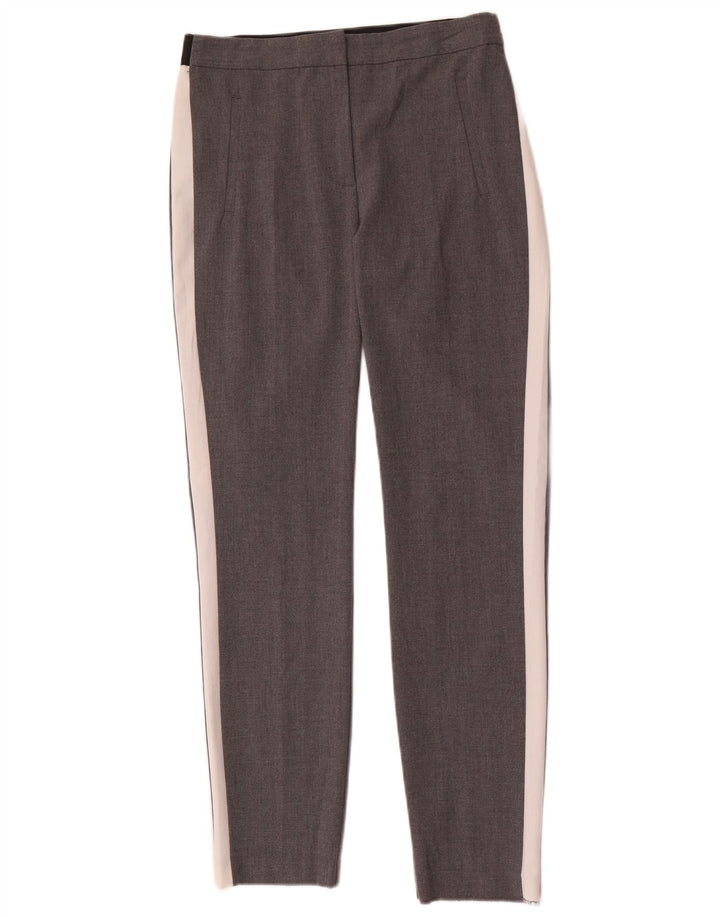 Zara Slim Chino Bukser Small W26 L28 Grå Colourblock Polyester