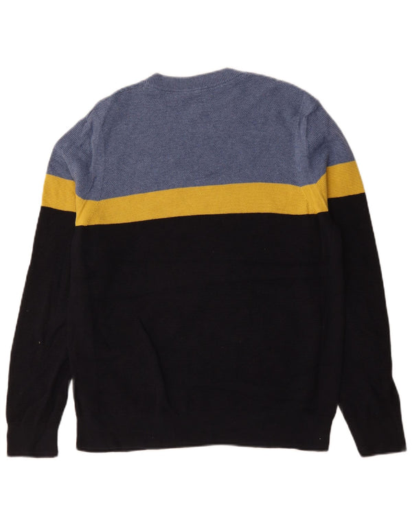 White Stuff Womens Boat Neck Jumper Sweater UK 10 Small Black Colourblock