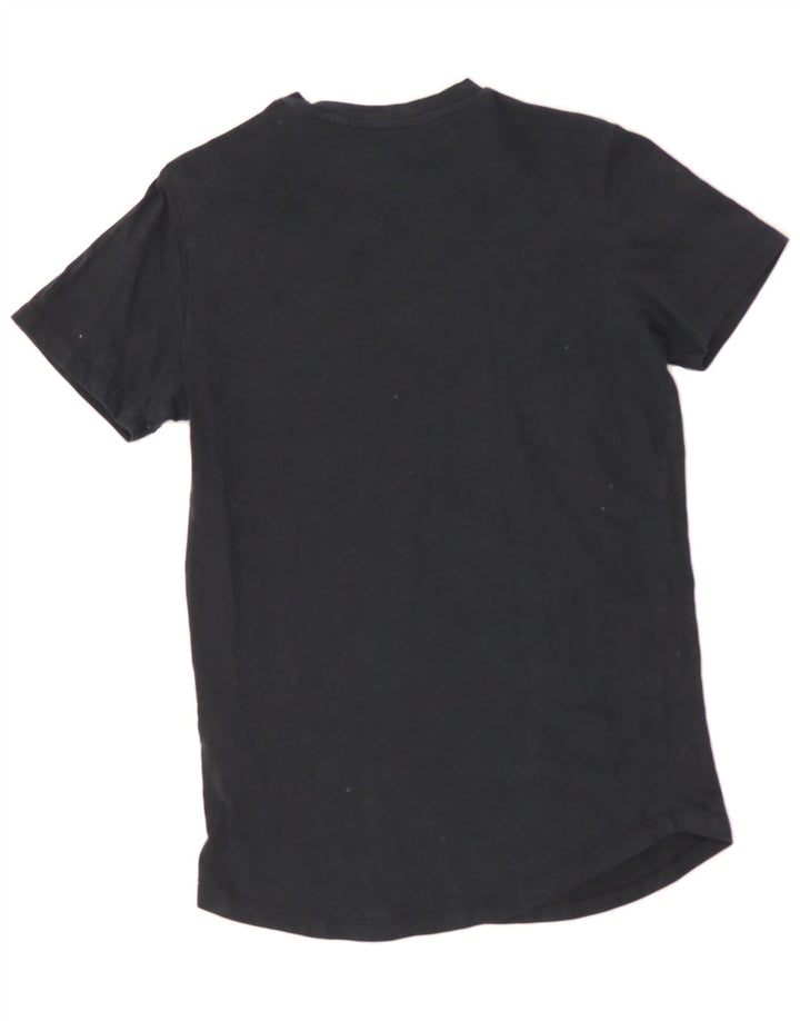 JACK & JONES Mens T-Shirt Top Small Black Cotton Vintage Jack & Jones and Second-Hand Jack & Jones from Messina Hembry 