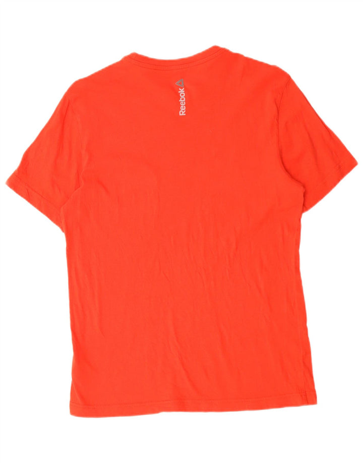 Reebok Herre grafisk T-shirt Top Lille rød bomuld