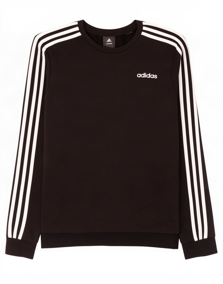 Adidas Sweatshirt-trøje til mænd, lille sort bomuld