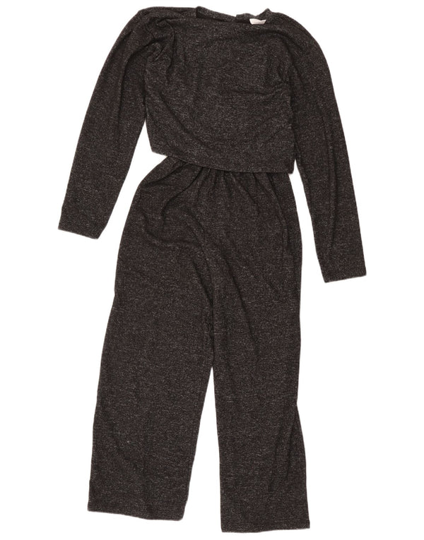 Zara Pige Langærmet Jumpsuit 13-14 år Grå Flecked Polyester