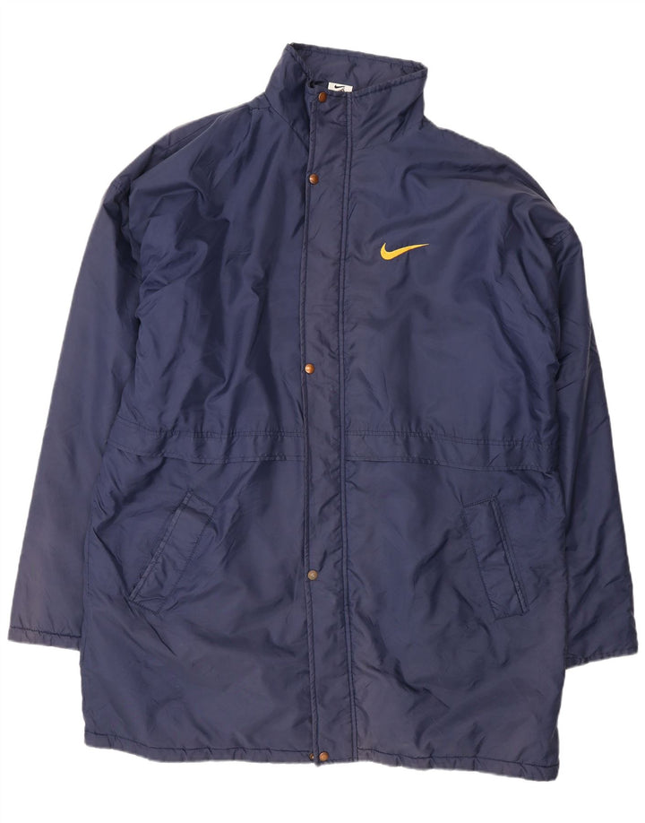 Nike Herre Graphic Windbreaker Coat UK 42 XL Navy Blue