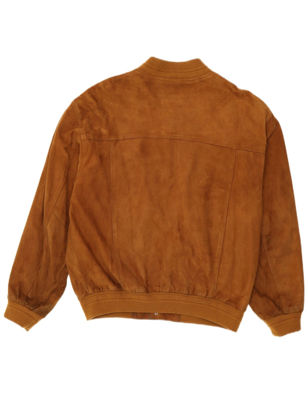 Vintage herre ruskind bomberjakke IT 54 2XL brunt læder