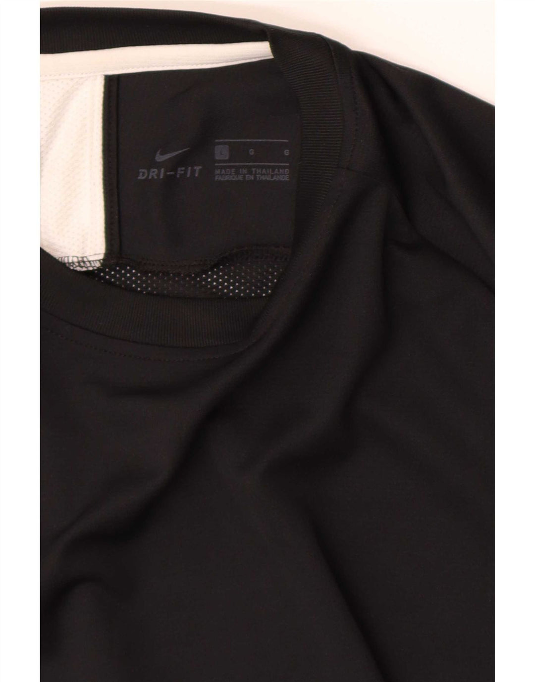 Nike Herre Dri Fit T-Shirt Top Stor Sort Colourblock
