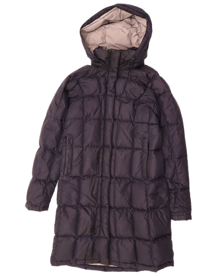 THE NORTH FACE Dame Oversized hættepolstret frakke UK 10 Small Navy Blue