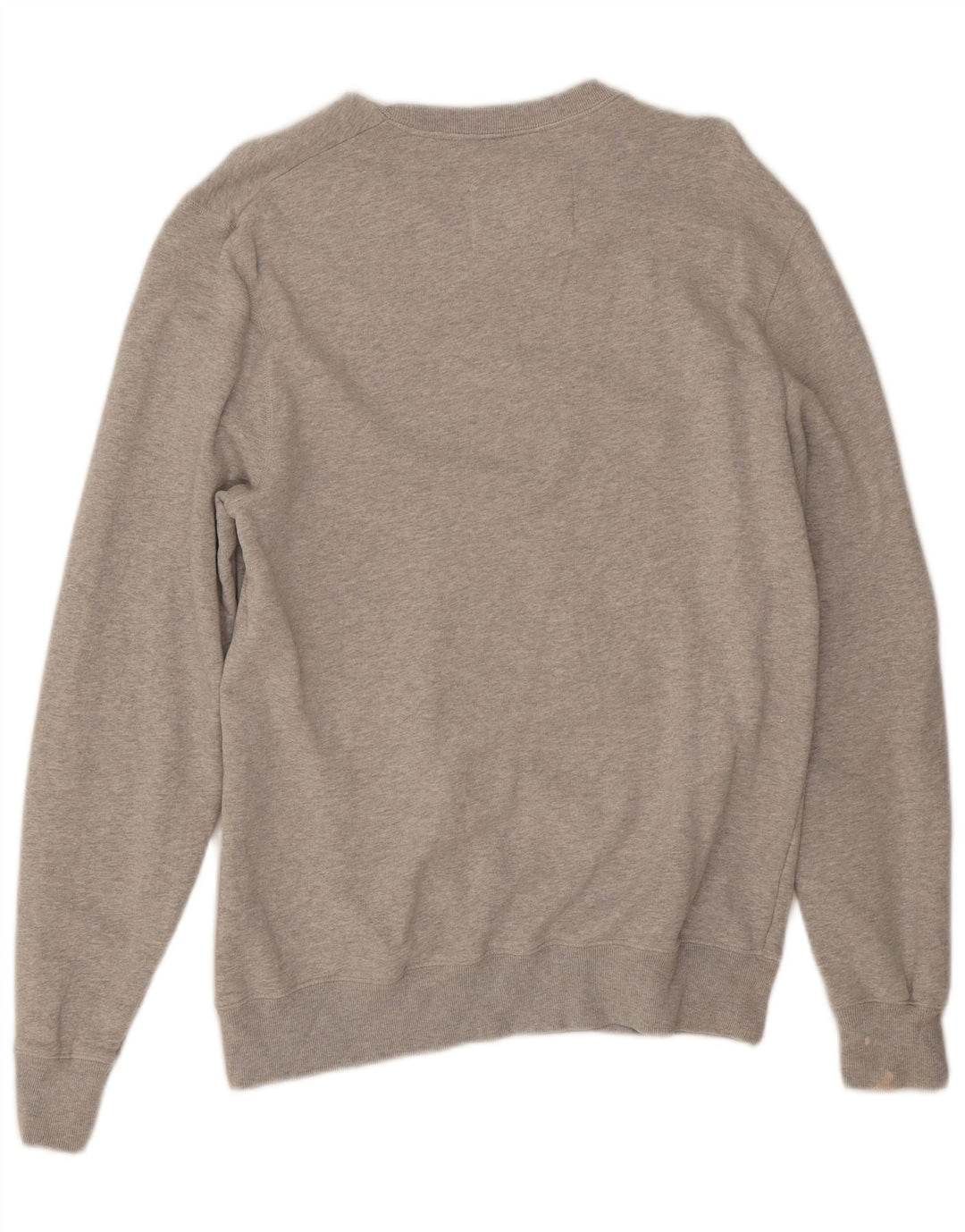 Jack Wills Herre Grafisk Sweatshirt Jumper Medium Grey Flecked Bomuld
