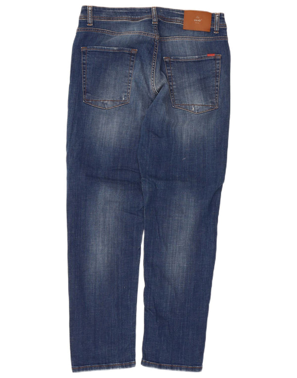 Liu Jo Herre Fred Tapered Jeans W32 L27 Blå Bomuld