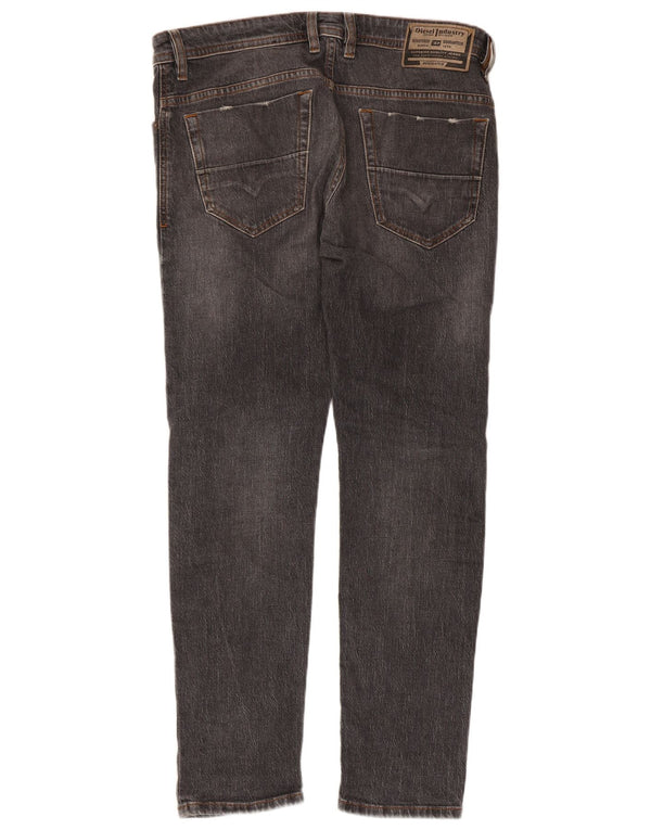 Diesel Dame Slim Jeans UK 14 W33 L30 Grey