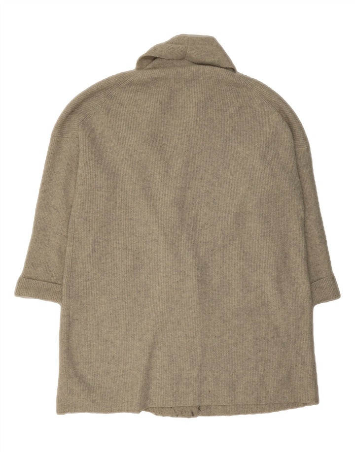 J. CREW Womens Oversized Longline Cardigan Sweater UK 20 2XL Grey Nylon Vintage J. Crew and Second-Hand J. Crew from Messina Hembry 