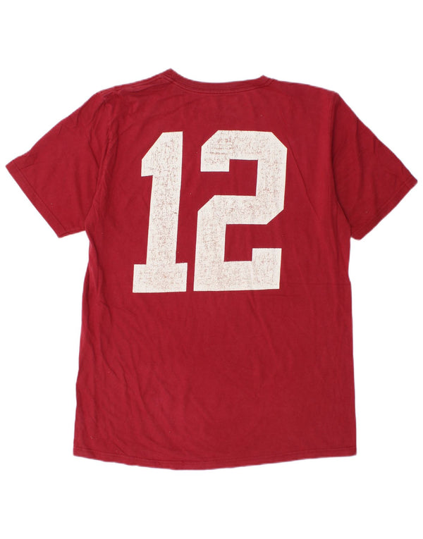 Nike Herre Stanford University Standard Fit Grafisk T-shirt Top Medium Rød