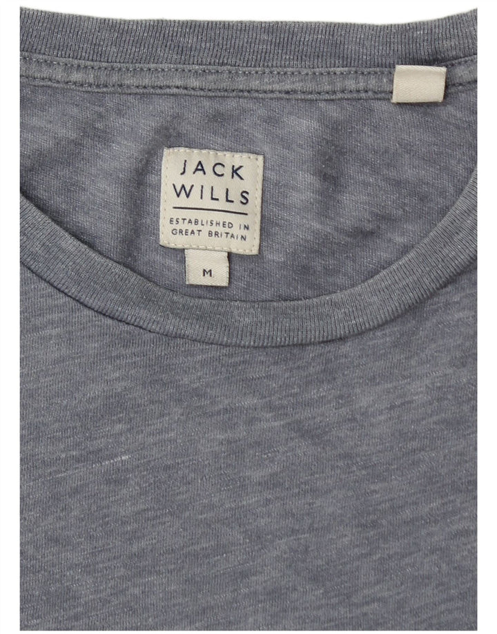 JACK WILLS Herre T-Shirt Top Medium Blue Flecked