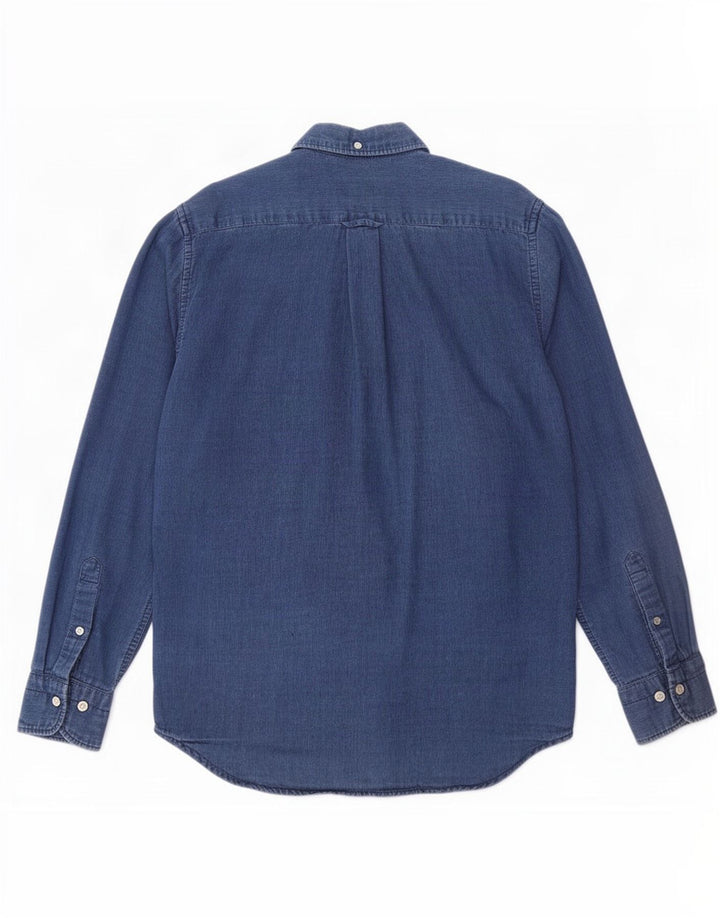 Gant Herre Denim Skjorte Størrelse 37/38 15 Medium Blå Bomuld