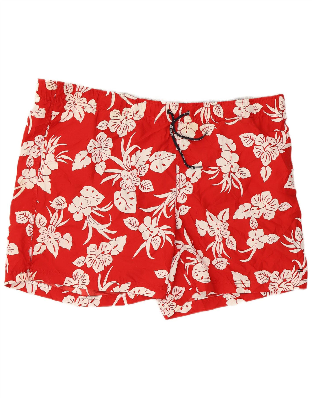 TOMMY HILFIGER Badeshorts til mænd 2XL rød blomstret polyester
