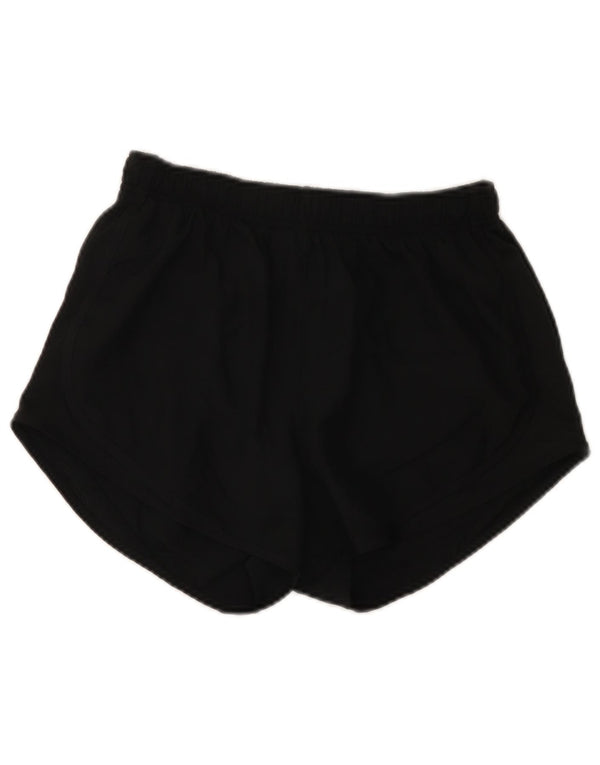 Nike Dame Loose Fit Sports Shorts UK 10 Small Black Polyester Sports