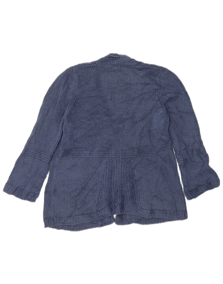 Marks & Spencer dame cardigantrøje med 3/4 ærmer UK 14 Medium Blue