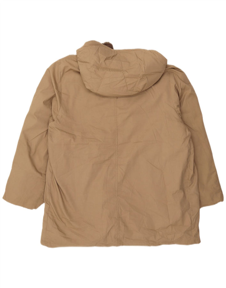 Eddie Bauer Herre hættepolstret jakke UK 42 XL Beige