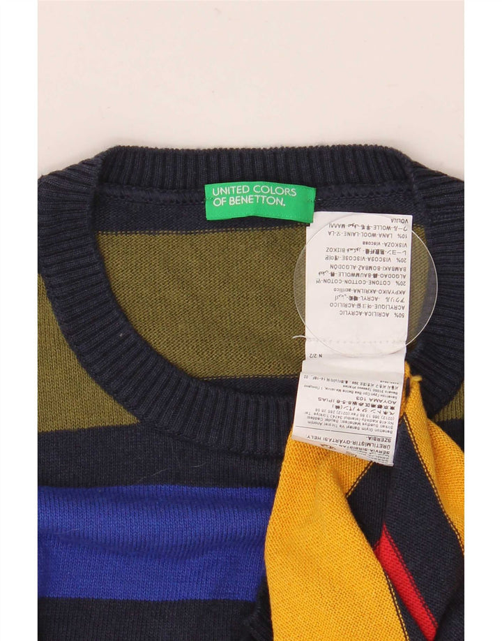 Benetton Boys Jumpertrøje med rund hals 11-12 år 2XL Flerfarvet