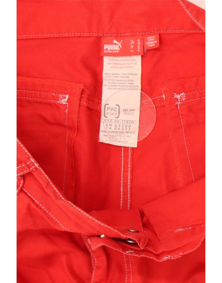 Puma Herre Cargo Shorts W34 store røde bomuld