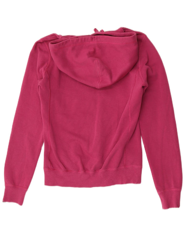 Nike Graphic Hoodie Jumper UK 10 Small Pink Bomuld