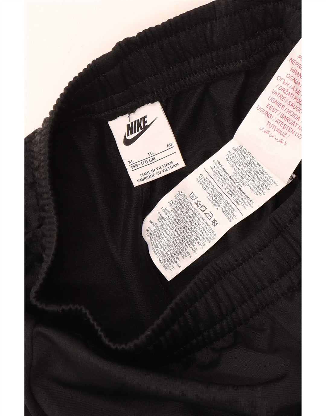 Nike drenge træningsdragt bukser 13-14 år XL sort polyester