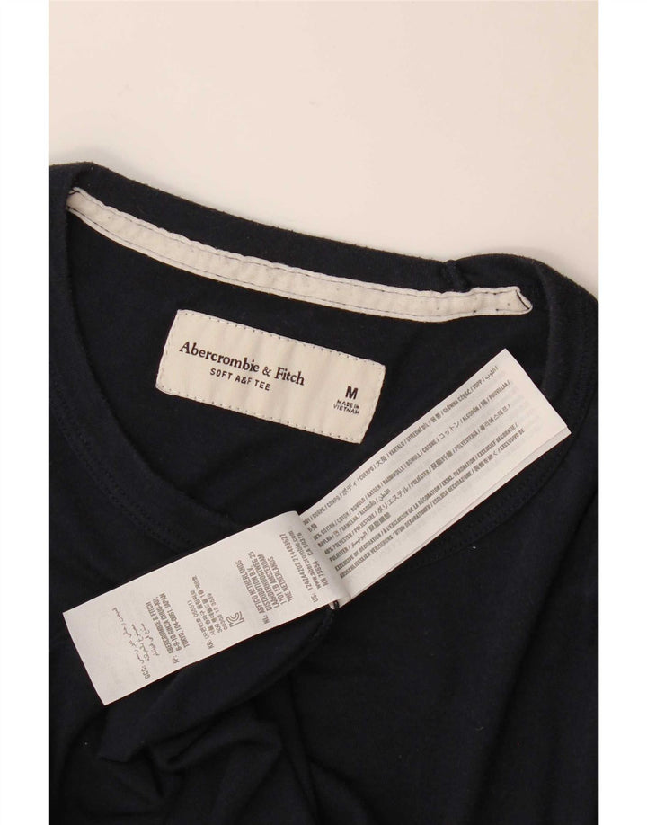Abercrombie & Fitch Herre T-shirt Top Medium Marineblå Bomuld