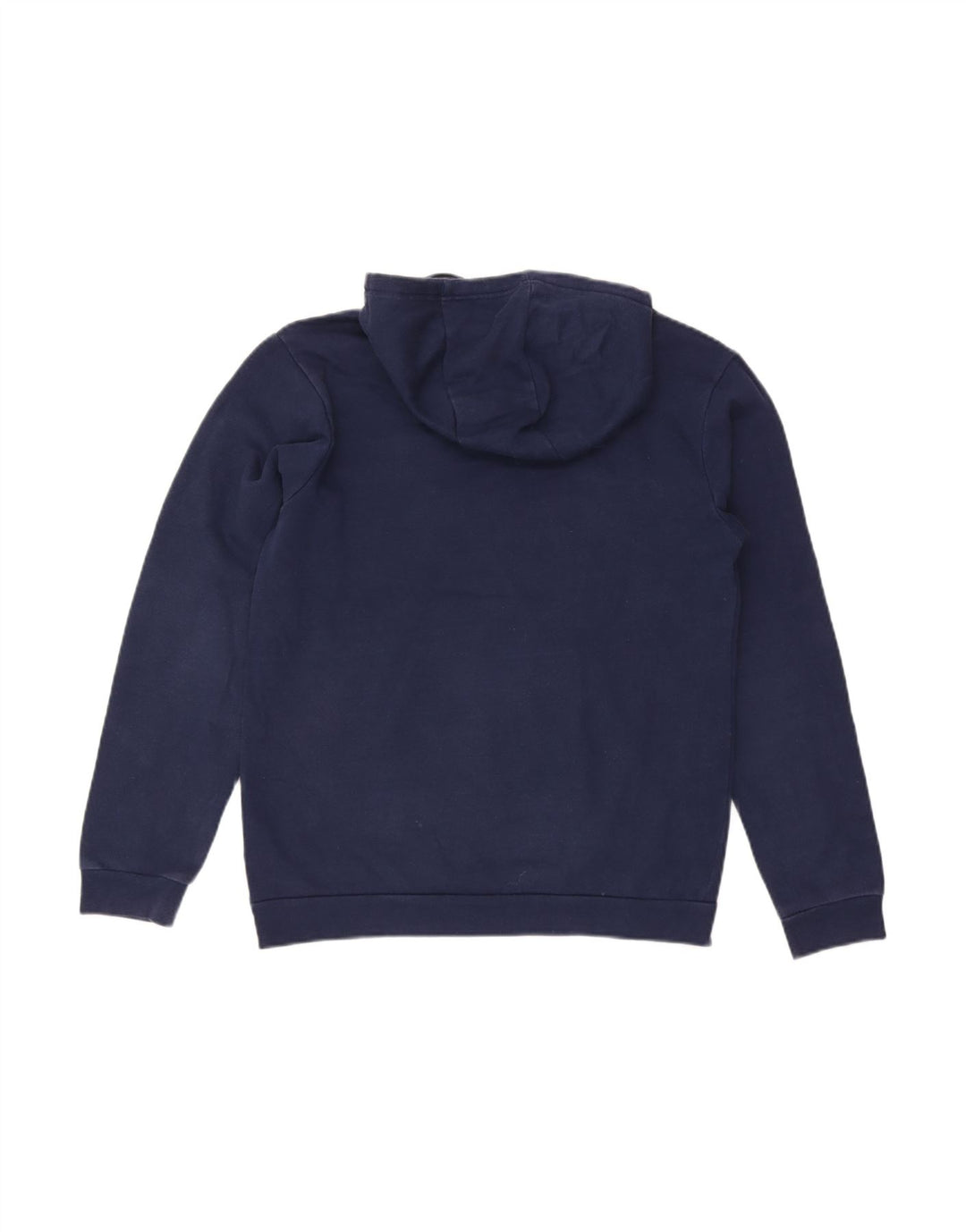 ADIDAS Mens Hoodie Jumper Small Navy Blue Cotton