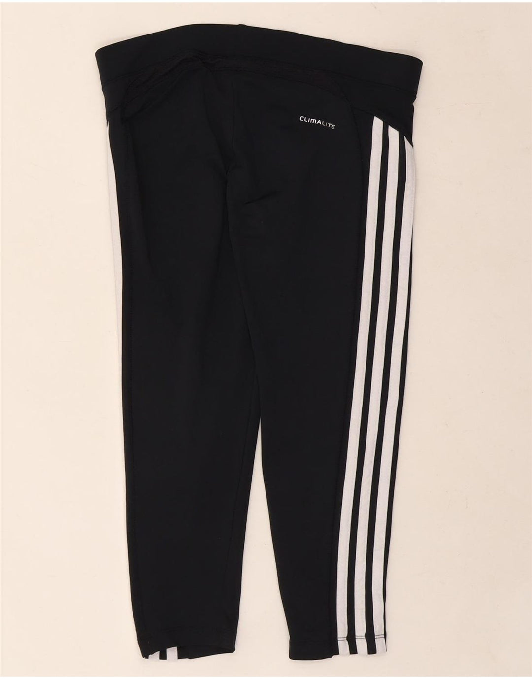 ADIDAS Womens Clima 365 Capri Leggings UK 12 Medium Black Polyester