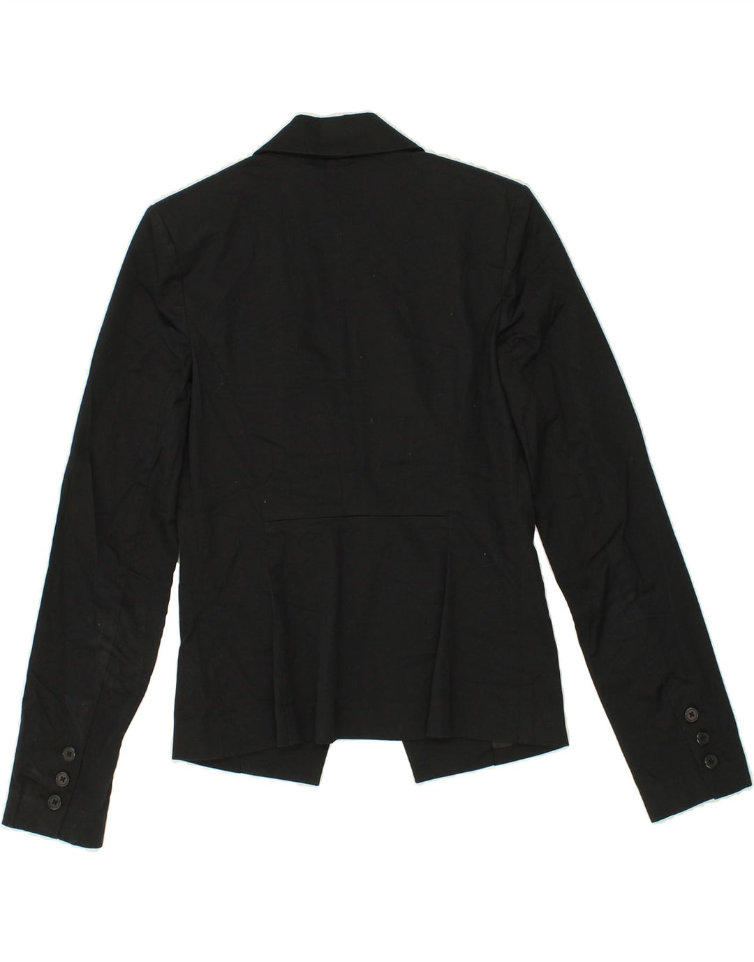 MOSSIMO Womens 1 Button Blazer Jacket US 4 Small Black Cotton Vintage Mossimo and Second-Hand Mossimo from Messina Hembry 