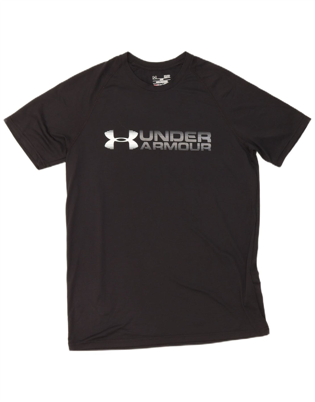 Under Armour Herre Heat Gear Grafisk T-Shirt Top Lille Sort Polyester