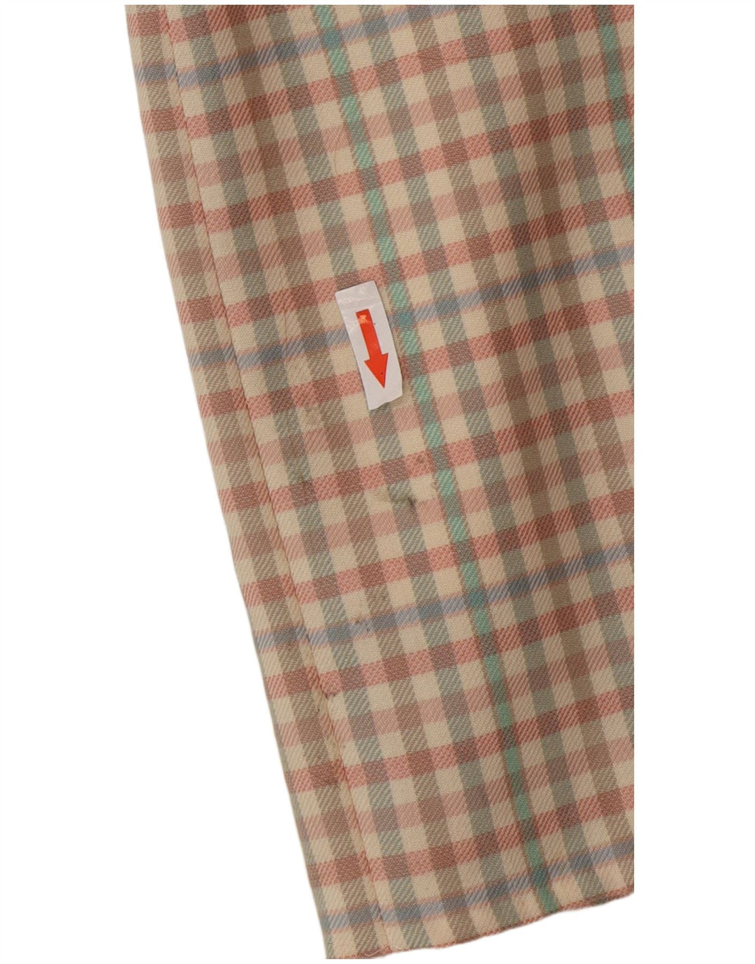 Vintage Dame Mini Nederdel IT 42 Medium W26 Flerfarvet Gingham Wool