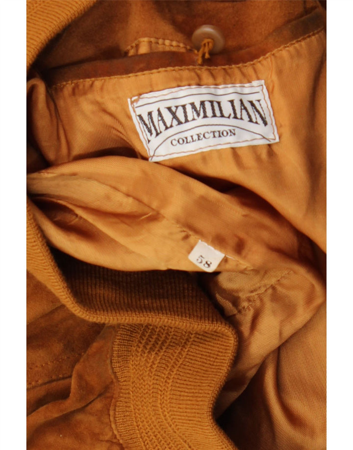 Maxi Milian Herre Ruskind Bomber Jacket IT 58 4XL Brun