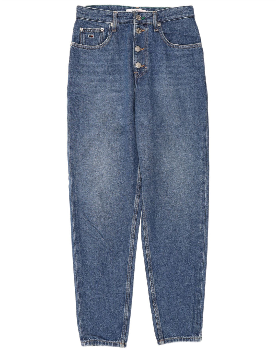 Tommy Hilfiger Dame-tilspidsede jeans W27 L29 Blå Bomuld