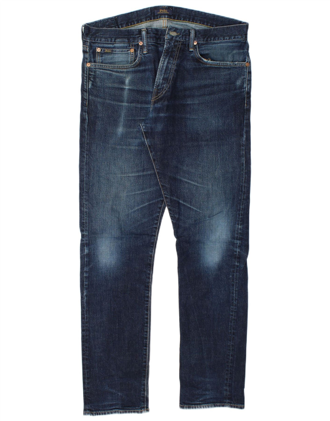 POLO RALPH LAUREN Herre Slim Jeans W34 L32 Blå Bomuld