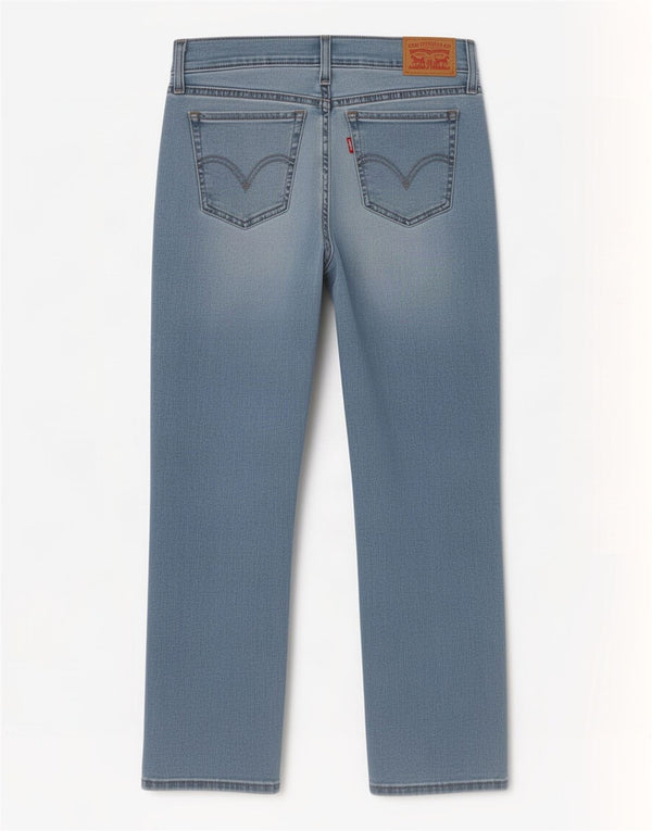 Levi's Womens Cropped Jeans W25 L23 Blå Bomuld