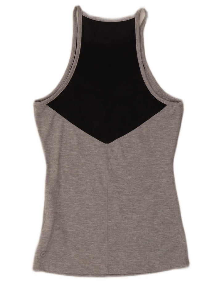 Puma Damevest Top UK 10 Small Grey Colourblock Polyester