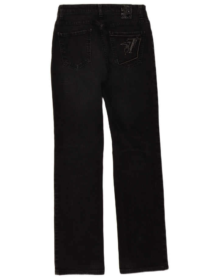 Trussardi lige jeans til kvinder W27 L30 sort bomuld