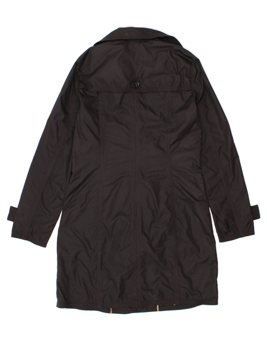 EDDIE BAUER Womens Tall Double Breasted Trench Coat UK 14 Medium Black Vintage Eddie Bauer and Second-Hand Eddie Bauer from Messina Hembry 